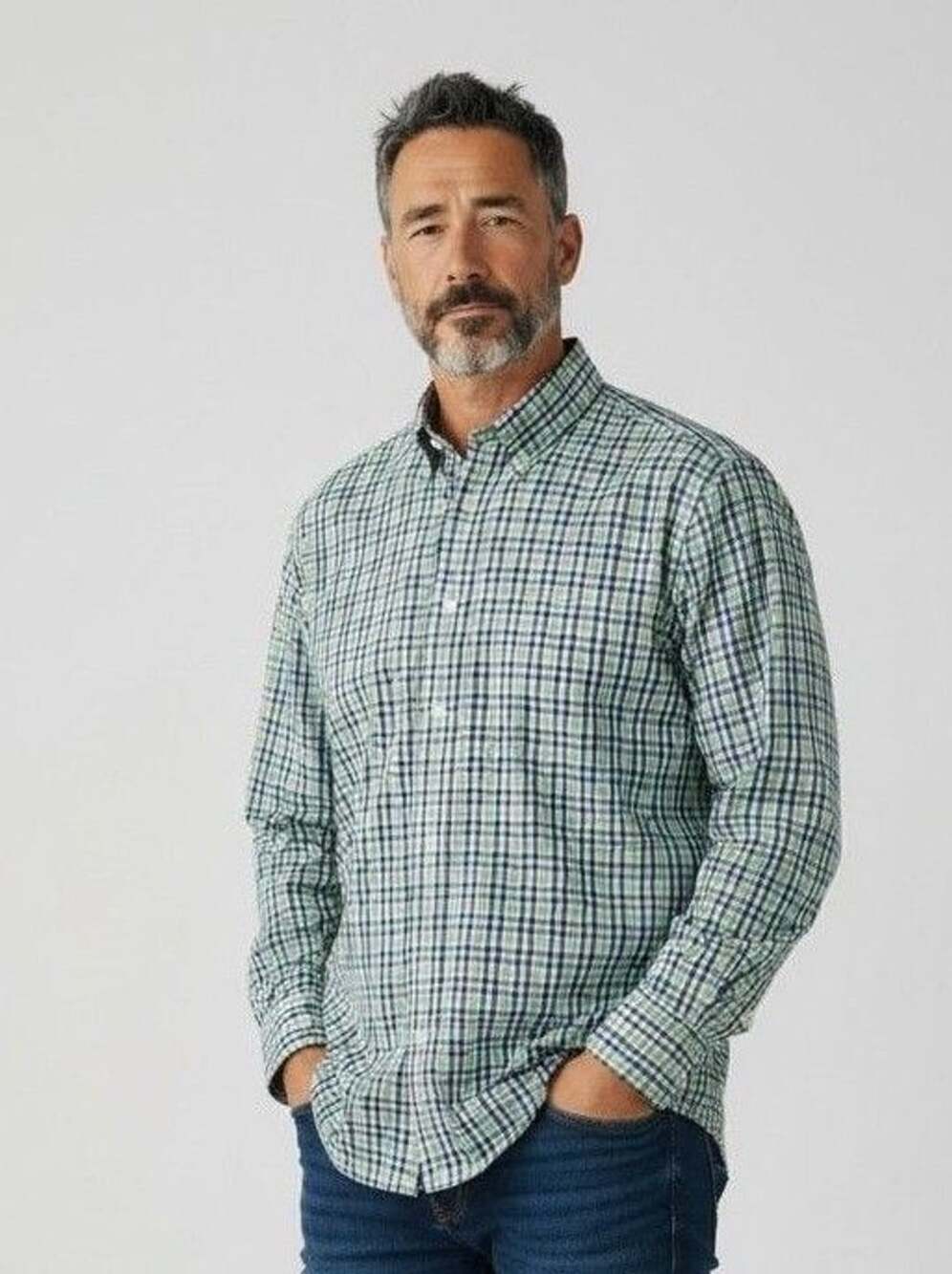 Nordstrom Men's Shop Plaid Shirt Size 16.5-35 Large